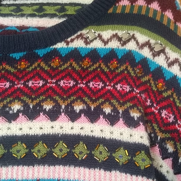 Talbots 2xp Sweater with Beads and Jewels - Picture 3 of 7